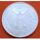 ALEMANIA 10 MARCOS 1972 G ANAGRAMA CIRCULAR OLIMPIADA DE MUNICH Leyenda IN MUNCHEN KM.130 MONEDA DE PLATA SC- Germany 10 Marks