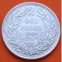 CHILE 2 PESOS 1927 So CONDOR SOBRE RISCO Ceca de Santiago KM.172 MONEDA DE PLATA MBC silver coin REPUBLICA DE CHILE