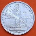 PORTUGAL 20 ESCUDOS 1966 PUENTE SALAZAR ESCUDO PAIS KM.592 MONEDA DE PLATA SC- Silver
