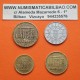. @RARAS@ SAARLAND 10 + 20 + 50 + 100 FRANKEN 1954 Región minera de ALEMANIA KM.1+2+3+4 Juego completo 4 monedas
