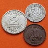 CONSEJO DE ASTURIAS y LEON 50 CENTIMOS 1937 + 1 PESETA 1937 + 2 PESETAS 1937 España 3 MONEDAS LOCALES GUERRA CIVIL