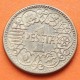 ESPAÑA 1 PESETA 1944 AGUILA FRANQUISTA KM.767 MONEDA DE LATON EBC- ESTADO ESPAÑOL FRANCISCO FRANCO R/1
