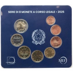 . 1 aaaaaaaaacoin @ENVÍO HOY@ ITALIA CARTERA OFICIAL EUROS 2025 UNC 1+2+5+10+20+50 Cts. + 1€ + 2 EUROS 2025 SET