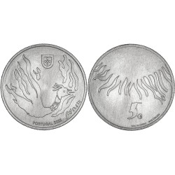 . 1 aaaaaaaaacoin @31/OCTUBRE Envío@ PORTUGAL 5 EUROS 2025 AVE FÉNIX 3º MONEDA NICKEL SC CONMEMORATIVA Phoenix