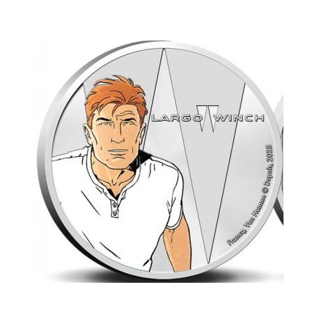 . 1 aaaaaaaacoin @31/OCTUBRE Envío@ BELGICA 5 EUROS 2025 Comic LARGO WINCH @SI COLORES@ MONEDA DE NICKEL 7.500 uds