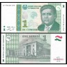 TAYIKISTAN 1 SOMONI 1999 PALACIO DEL GOBIERNO Pick 14A BILLETE SC Tajikistan UNC BANKNOTE