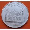 CUBA 1 PESO 2001 CATEDRAL DE LA HABANA Serie Monumentos KM. 849 MONEDA DE NICKEL SC + IMPERFECCIONES