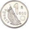 . 1 Moneda + CÁPSULA x ESPAÑA 1 ECU 1995 LA MARINA ESPAÑOLA BARCO y TIMON MONEDA DE PLATA NO ESTUCHE FNMT 1/5 ONZA