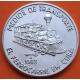 CUBA 1 PESO 1983 VIEJO TREN FERROCARRIL Medios de Transporte KM.106 MONEDA DE NICKEL SC- Caribe