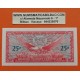 @RARO@ ESTADOS UNIDOS 25 CENTAVOS 1965 DAMA Uso militar en las Bases BILLETE SC MILITARY PAYMENT CERTIFICATE