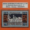 @NOTGELD@ ALEMANIA 75 PFENNIG 1924 CAMPESINO CON BURRO Ciudad de THESDORF Estado de HOLSTEIN BILLETE SC- Germany STADT