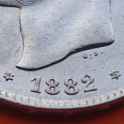ESPAÑA 5 PESETAS 1882 * 18 82 MSM REY ALFONSO XII KM.688 MONEDA DE PLATA (DURO) Spain silver R/1