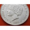 ESPAÑA 5 PESETAS 1892 * 18 92 PGM REY ALFONSO XIII tipo "RIZOS" KM.700 MONEDA DE PLATA (DURO - PRECIOSA) Spain silver R/4