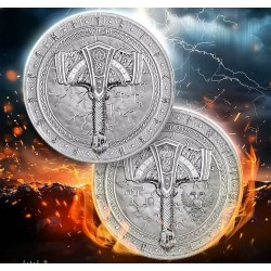 . 1 aaaaaaaacoin @31 de OCTUBRE Envío@ ALEMANIA 5 MARK 2025 MARTILLO de THOR MEDALLA PLATA ONZA OZ Germania Mint