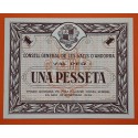 . @RARO@ ANDORRA 1 PESETA 1936 GUERRA CIVIL 2ª EMISIón Color MARRÓN Pick 6 BILLETE SC Principado de 1 Pesseta