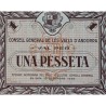 . @RARO@ ANDORRA 1 PESETA 1936 ESCUDO - GUERRA CIVIL Pick 6 BILLETE SC Principado de Andorra 1 Pesseta