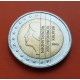 HOLANDA 2 EUROS 2000 REINA BEATRIZ MONEDA BIMETALICA NO CONMEMORATIVA SC The Netherlands 2€ coin