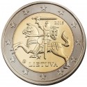. 1º AÑO DE EMISIÓN x LITUANIA 2 EUROS 2015 CABALLERO MEDIEVAL MONEDA BIMETALICA SC