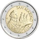 1º AÑO DEL NUEVO DISEÑO x SAN MARINO 2 EUROS 2017 Diseño 2 GIOVAN BATTISTA SC MONEDA DE TIPO NORMAL NO CONMEMORATIVA