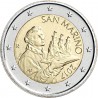 1º AÑO DEL NUEVO DISEÑO x SAN MARINO 2 EUROS 2017 Diseño 2 GIOVAN BATTISTA SC MONEDA DE TIPO NORMAL NO CONMEMORATIVA