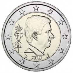 . 2º AÑO DE EMISIÓN x BELGICA 2 EUROS 2019 REY FELIPE @PROCEDE DE CARTERA@ MONEDA NO CONMEMORATIVA SC