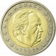 . 1 moneda x @ESCASA@ MONACO 2 EUROS 2002 REY RAINIERO III y PRINCIPE ALBERTO BIMETALICA SC NO CONMEMORATIVA