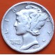 ESTADOS UNIDOS 10 CENTAVOS DIME 1942 P MERCURY KM.140 MONEDA DE PLATA MBC USA silver coin WWII