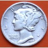 ESTADOS UNIDOS 10 CENTAVOS DIME 1942 P MERCURY KM.140 MONEDA DE PLATA MBC USA silver coin WWII