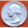 ESTADOS UNIDOS 1/4 DOLAR 1945 P WASHINGTON KM.164 MONEDA DE PLATA MBC USA silver quarter dollar WWII