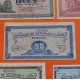 . 5 Billetes x CONSEJO DE ASTURIAS y LEÓN 25+40+50 CENTIMOS 1937 + 1 PESETA + 2 PESETAS 1937 MBC+ España GUERRA CIVIL
