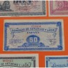 . 5 Billetes x CONSEJO DE ASTURIAS y LEÓN 25+40+50 CENTIMOS 1937 + 1 PESETA + 2 PESETAS 1937 MBC+ España GUERRA CIVIL