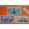 . 5 Billetes x CONSEJO DE ASTURIAS y LEÓN 25+40+50 CENTIMOS 1937 + 1 PESETA + 2 PESETAS 1937 MBC+ España GUERRA CIVIL