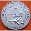 @Tirada 2.000 uds@ CUBA 1 PESO 1988 JUGADORES CAMPEONATO EUROPEO DE FUTBOL KM.245 MONEDA DE NICKEL SC- Caribe