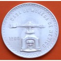 MEXICO 1 ONZA 1980 BALANZA KM.M49 MONEDA DE PLATA EBC OZ Mejico UNA ONZA TROY DE PLATA PURA R/2