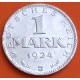 ALEMANIA 1 MARCO 1924 J ÁGUILA - República del WEIMAR KM.42 MONEDA DE PLATA MBC+ Germany 1 Mark