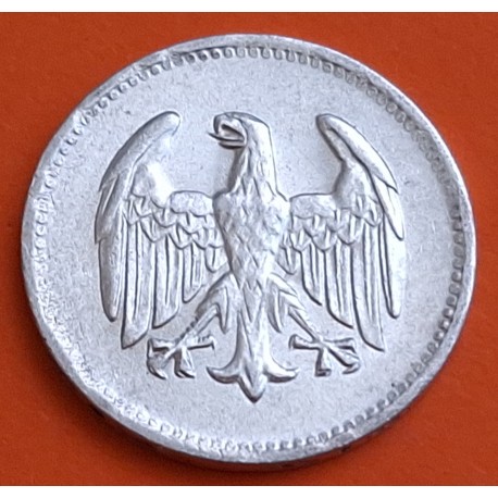 ALEMANIA 1 MARCO 1924 J ÁGUILA - República del WEIMAR KM.42 MONEDA DE PLATA MBC+ Germany 1 Mark