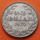 LIBERIA 1 DOLAR 1970 DAMA KM.18.A.2 MONEDA DE NICKEL MBC- 1 Dollar AFRICA REPUBLIC OF