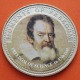 @Tirada 9.999 uds@ LIBERIA 10 DOLARES 2001 GALILEO GALILEI FREEDOM OF SCIENCE COLORES KM.542 MONEDA DE NICKEL PROOFLIKE