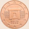 1º AÑO DE EMISIÓN x MALTA 1 CENTIMO 2008 PUERTA DE TEMPLO MONEDA DE COBRE SC Euro Cents