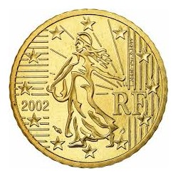 FRANCIA 50 CENTIMOS 2002 SEMESUSE - SEMBRADORA MONEDA DE LATÓN SC France Euro