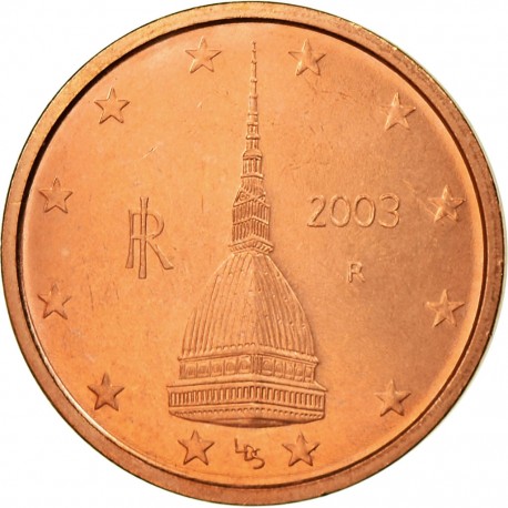 ITALIA 2 CENTIMOS 2004 TORRE MEDIEVAL KM.211 MONEDA DE COBRE SC Italy 2 Euro Cent Cts