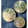 ITALIA 10+20+50 CENTIMOS 2009 Tipo 2º MAPA 3 MONEDAS DE LATÓN SC Italy Euro Cent Cts