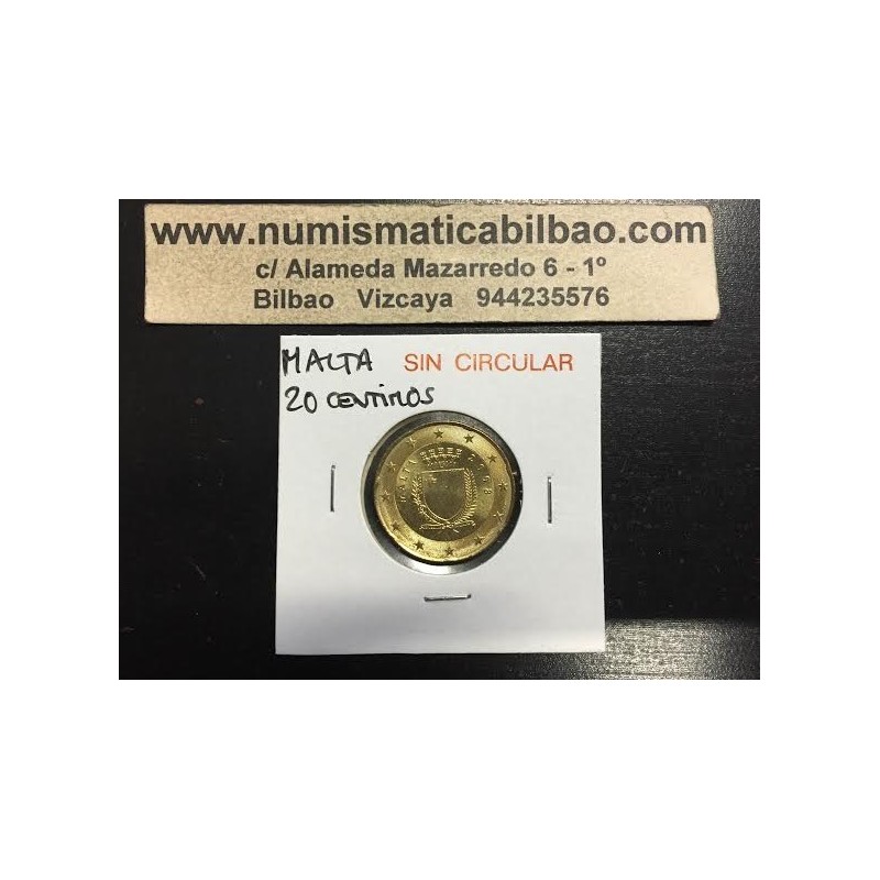 MALTA 10 CENTIMOS 2008 ESCUDO NACIONAL SC MONEDA 1º AÑO DE EMISION Euro coin