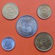 . 5 monedas x EGIPTO 1 + 2 + 5 + 10 + 10 MILLIEMES 1965 a 1972 LATÓN + 10 MILLEIMES 1973 NICKEL AGUILA NACIONAL EBC/SC Egypt