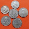 . 6 monedas x POLONIA 10 ZLOTY 1976 HEROÍNAS + 20 ZLOTY 1974 y 1978 HÉROES NICKEL MBC+/SC-