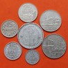 . 7 monedas x RUMANIA COMUNISTA 5+15+25 BANI + 1 LEU + 3 LEI + 5 LEI 1966 a 1978 Época de CEAUCESCU MBC++ Romania