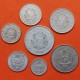. 7 monedas x RUMANIA COMUNISTA 5+15+25 BANI + 1 LEU + 3 LEI + 5 LEI 1966 a 1978 Época de CEAUCESCU MBC++ Romania