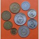 . 9 monedas x YUGOSLAVIA 5+10+20+50 PARA y 1+2+5+10 DINARA 1965 a 1981 ESCUDO y VALOR LATON, NICKEL MBC a SC