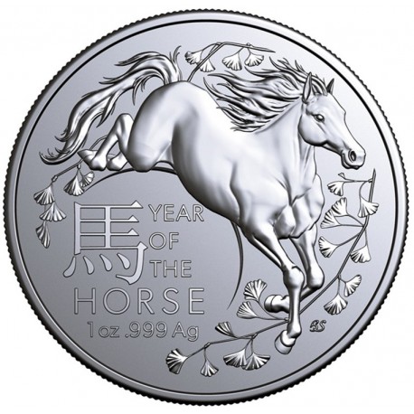 . @ENVÍO HOY@ AUSTRALIA 1 DOLAR 2026 AÑO DEL CABALLO Lunar RAM MINT MONEDA DE PLATA Oz ONZA