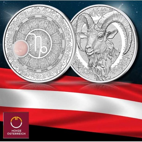 . 1 aaaaaaaaaacoin @6/NOV. Envío@ AUSTRIA 20 EUROS 2025 CAPRICORNIO Serie Constelaciones 1ª MONEDA DE PLATA ESTUCHE